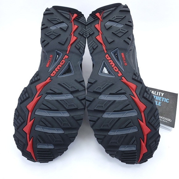 LOWA S-crown Mesh 310640 Black/Red Hiking Trail Sport Shoes Mens Size 11 - Picture 5 of 7